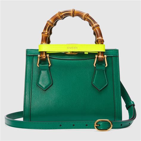 gucci diana mini tote bag green|gucci diana bamboo bag.